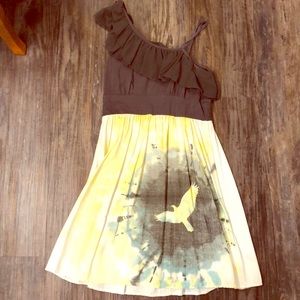 One Shoulder Ruffle Dress